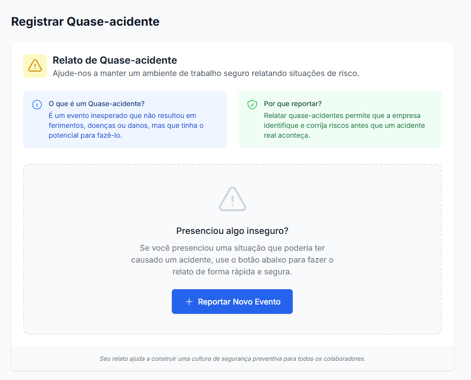 Gestão de Quase-acidentes