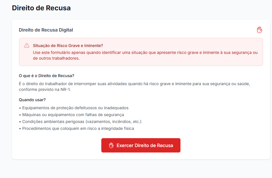 Gestão de Direito de recusa